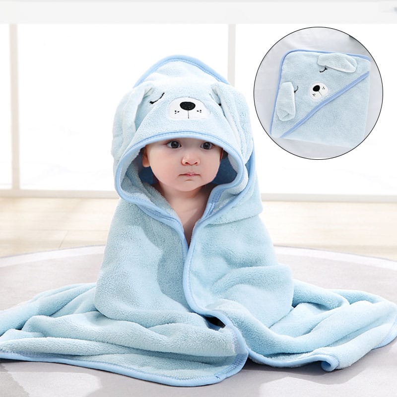 Premium Ultra Soft Hooded Baby Bath Towel – Cute Animal Cartoon Bathrobe & Swaddle Wrap for Newborns & Toddlers