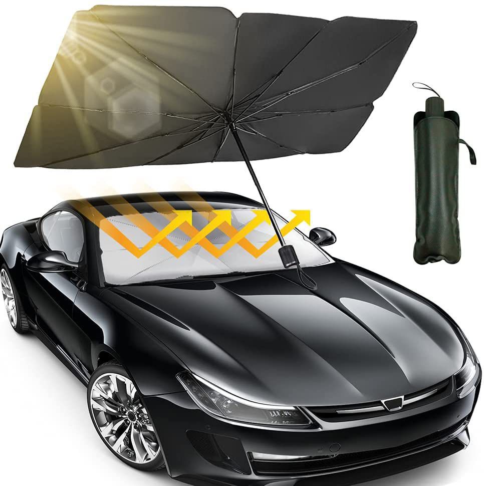 Premium Car Sun Shade Umbrella | Heat Blocking Windshield Cover