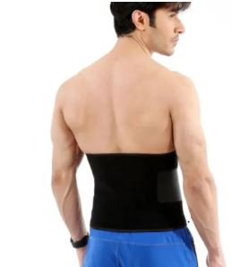 Adjustable sweat slim belt for men and women for weight loss and tummy trimming.