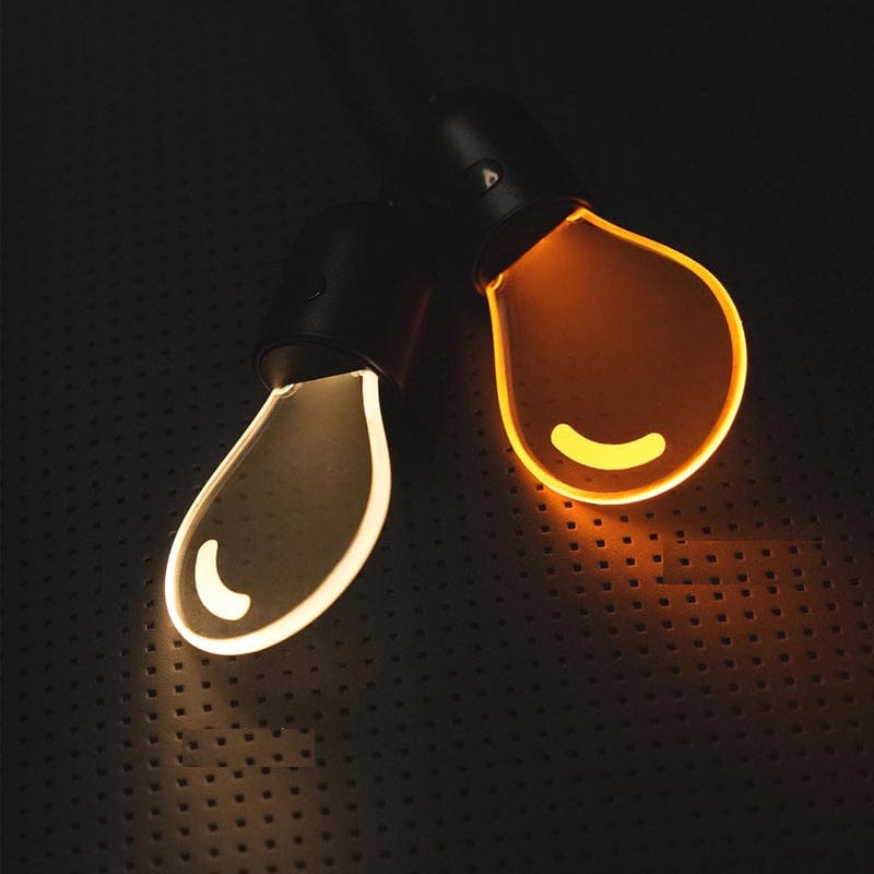 Car Mini Bulb LED Hanging Ornament | Type-C Rechargeable Rearview Mirror Pendant Light