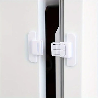 Small Sized Baby Safety Lock installed on a Fridge Door for Toddler Protection