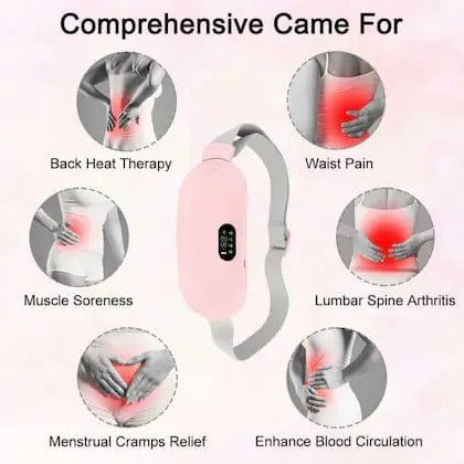 Smart Warm Palace Belt  Portable Heat Pad for Cramps with Vibration Massage  Portable Relief Wrap for Cramps Waist & Back Pain