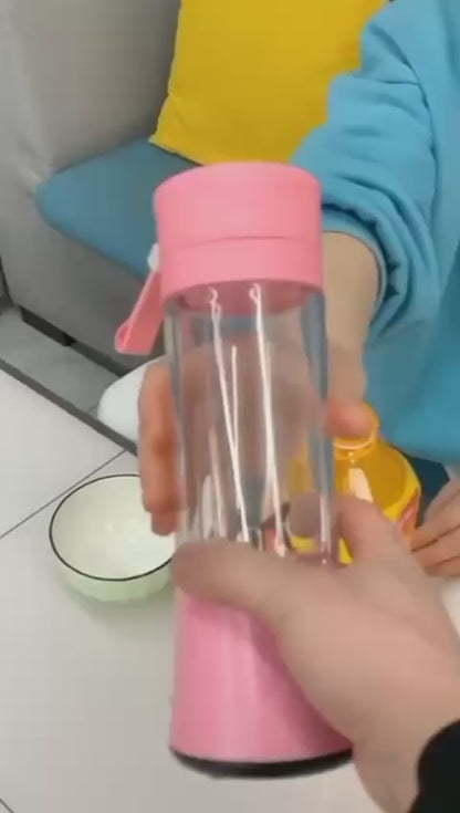 USB Rechargeable Juicer Blender 6 Blades Personal Size Portable, 380ml Mini Travel Blender for Shakes and Juices Maker