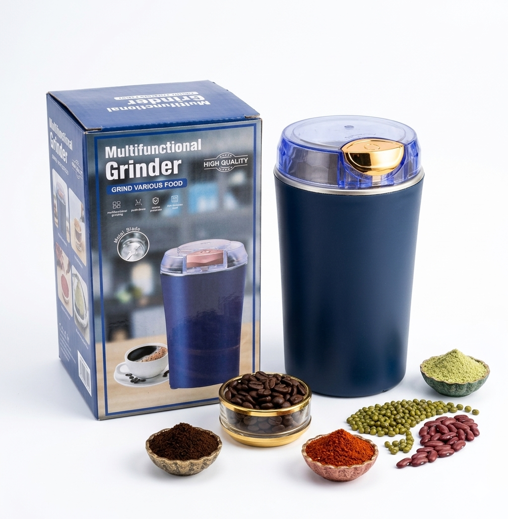 Blue Mini Electric Spice Grinder for kitchen