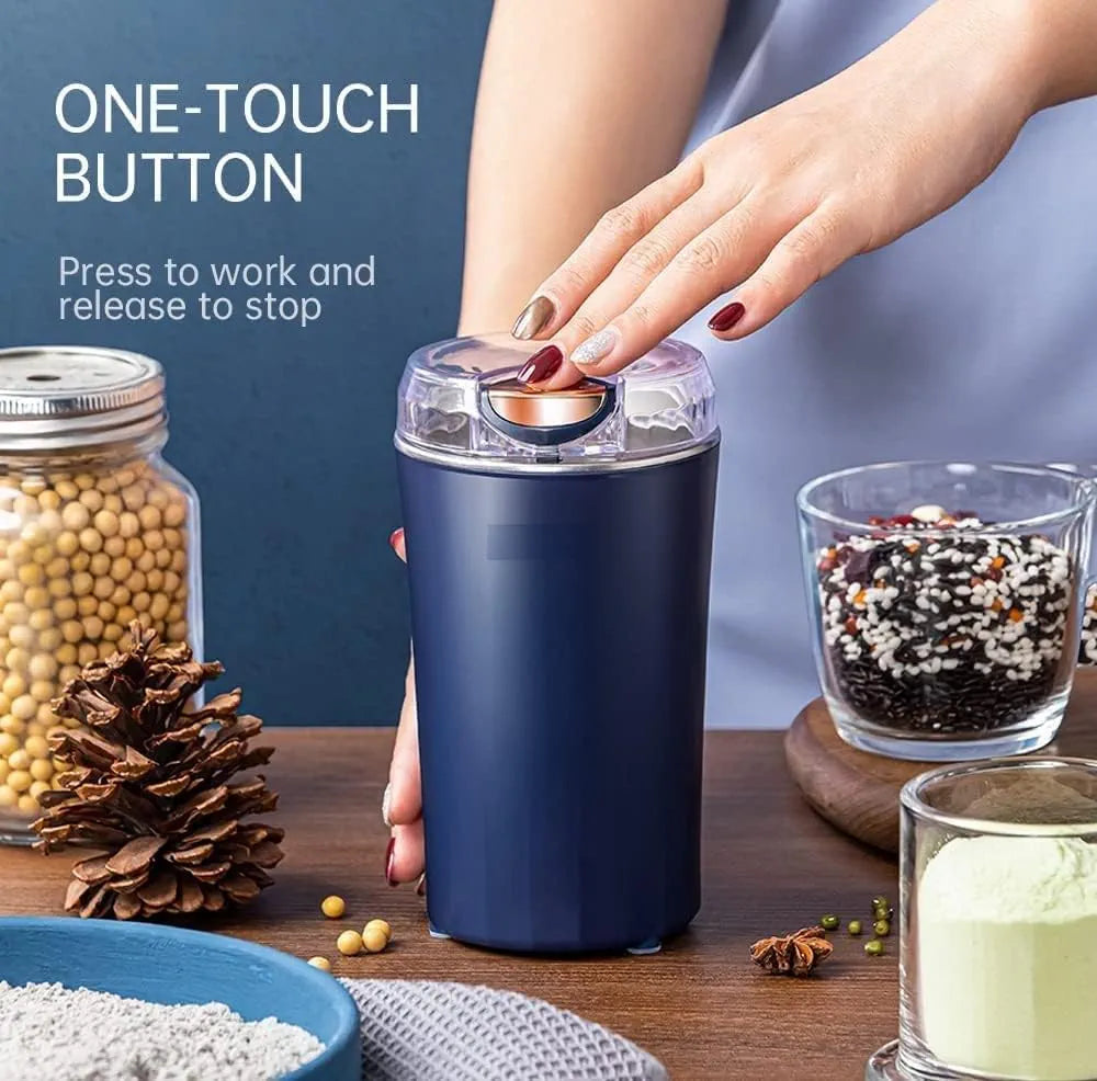 Grinding red chili powder in electric mini mixer