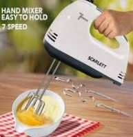 Multifunction electric cooking mixer with 7-speed control for whipping and blending.